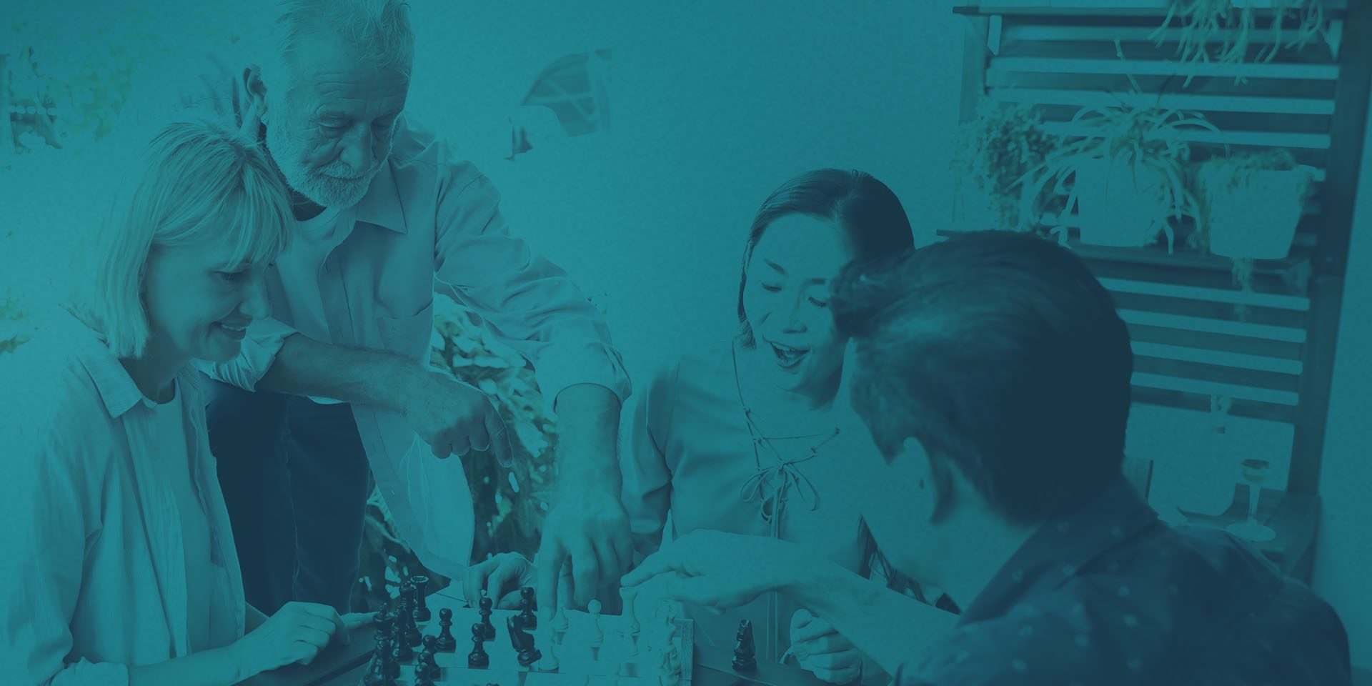 Family Playing Chess